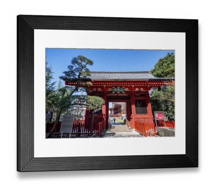 Framed Print : Senso-ji Nitemmon red entrance gate Framed Print : Senso-ji Nitemmon red entrance gate