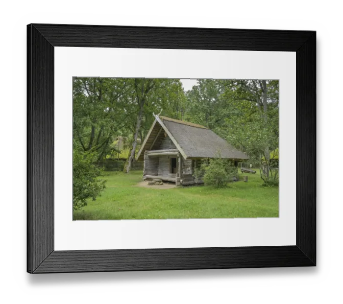 Framed Print : Wooden house, barn, Latvian Ethnographic Open-air Museum Framed Print : Wooden house, barn, Latvian Ethnographic Open-air Museum