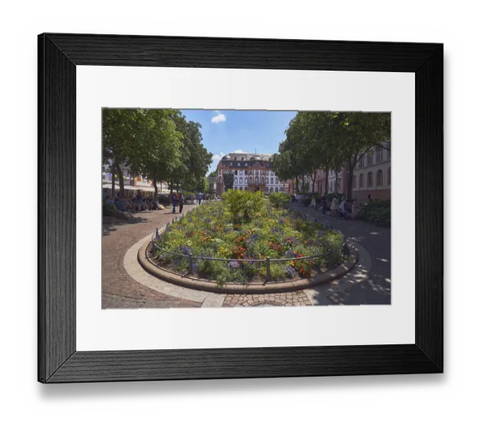 Framed Print : Gardens, flower beds, trees, general architecture Framed Print : Gardens, flower beds, trees, general architecture