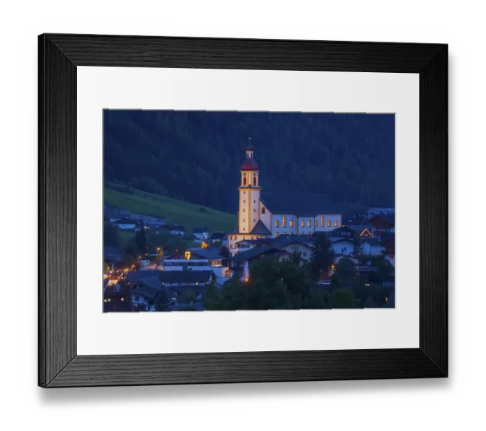 Framed Print : At dusk, Neustift im Stubai Valley