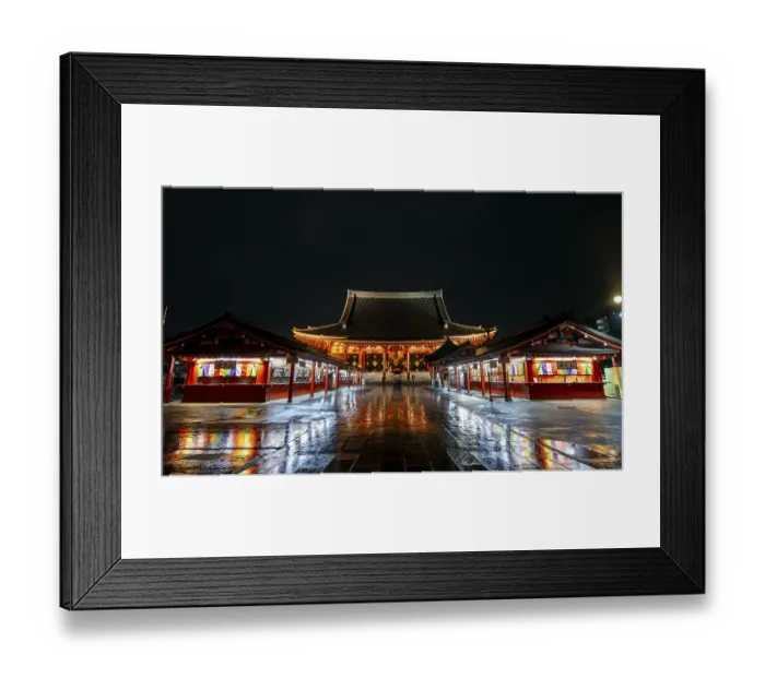 Framed Print : Buddhist temple complex, Asakusa shrine or Senso-ji temple