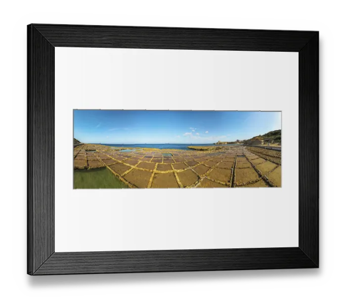 Framed Print : Salt Pans, Xwejni Bay, Xwejni, Gozo Island