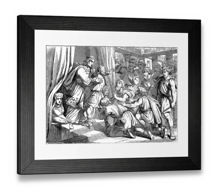 Framed Print : Joseph reveals himself to his brothers and lets his father come to Egypt Framed Print : Joseph reveals himself to his brothers and lets his father come to Egypt