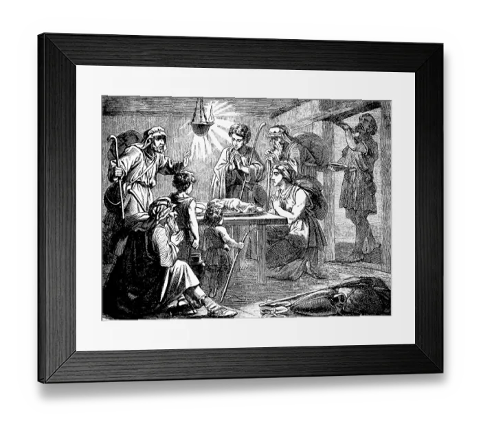 Framed Print : Easter Lamb Foundation, One Should Eat in a House Framed Print : Easter Lamb Foundation, One Should Eat in a House