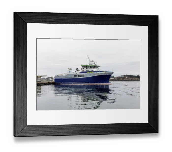 Framed Print : The ferry Utsira at the ferry terminal in Haugesund Framed Print : The ferry Utsira at the ferry terminal in Haugesund