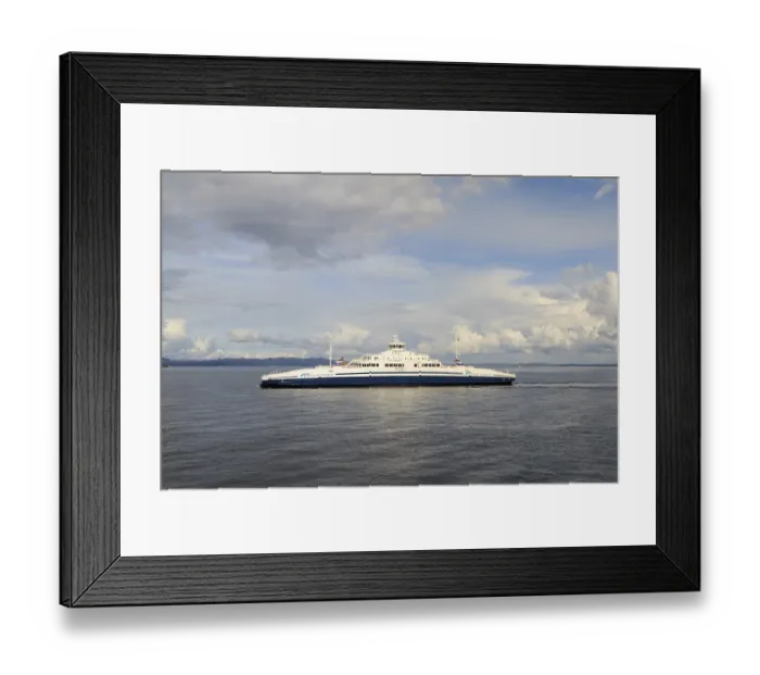 Framed Print : The Ferry from Horten to Moss connects Ostfold and Vestfold in Norway