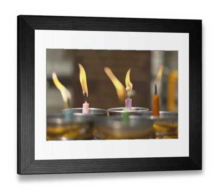 Framed Print : Oil lamps lit by believers as a symbol of the light of wisdom (the light dispels darkness and ignorance) Framed Print : Oil lamps lit by believers as a symbol of the light of wisdom (the light dispels darkness and ignorance)