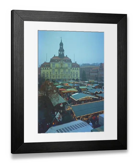 Framed Print : Town Hall, Christmas Market, Luneburg Framed Print : Town Hall, Christmas Market, Luneburg