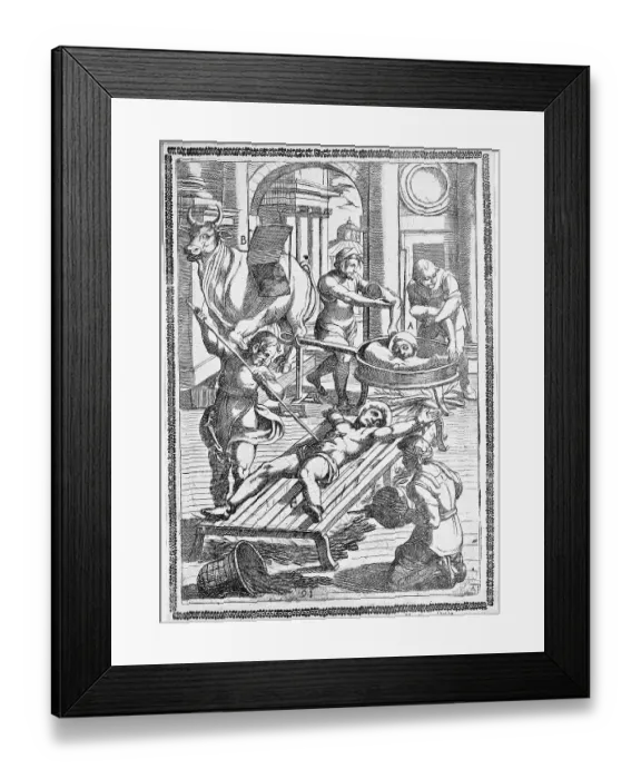 Framed Print : Torture, ordeal, inquisition, a