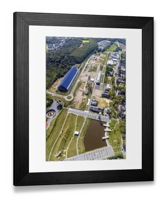 Framed Print : Aerial view, former Lohberg mining site