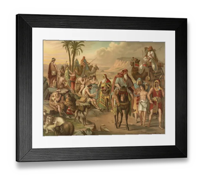 Framed Print : Biblical scene, Bible, Joseph is sold by his brothers Framed Print : Biblical scene, Bible, Joseph is sold by his brothers