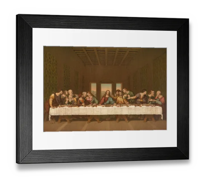 Framed Print : Biblical scene, Bible, The Last Supper Framed Print : Biblical scene, Bible, The Last Supper