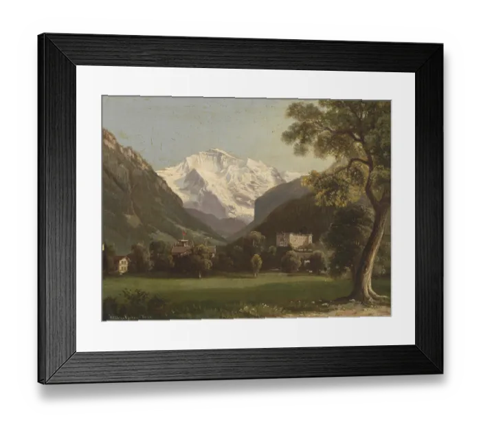 Framed Print : The Jungfrau mountain in the Swiss Alps