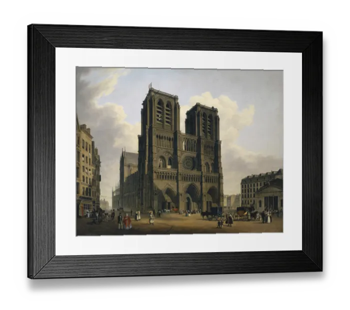 Framed Print : The Notre Dame Cathedral in Paris