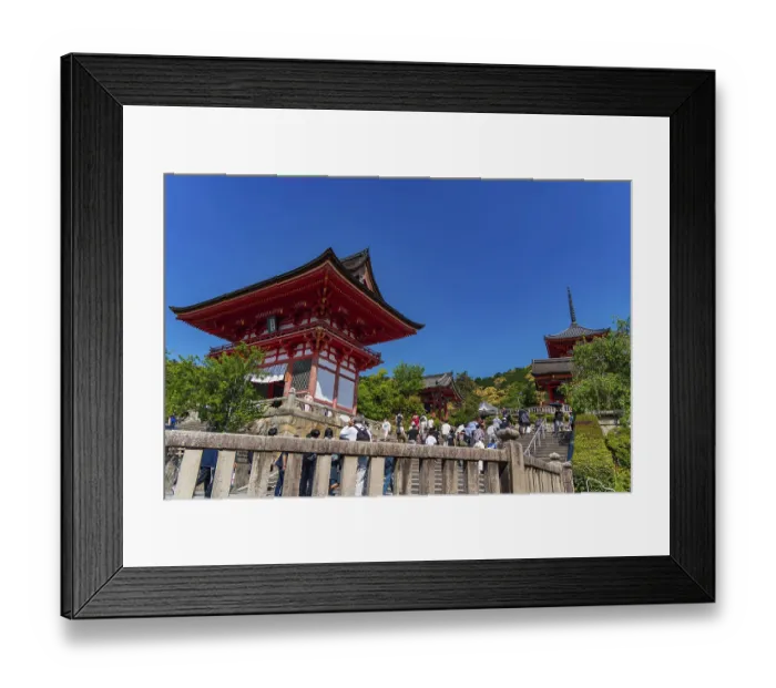 Framed Print : Kiyomizu-dera, a Buddhist temple in Kyoto, Japan