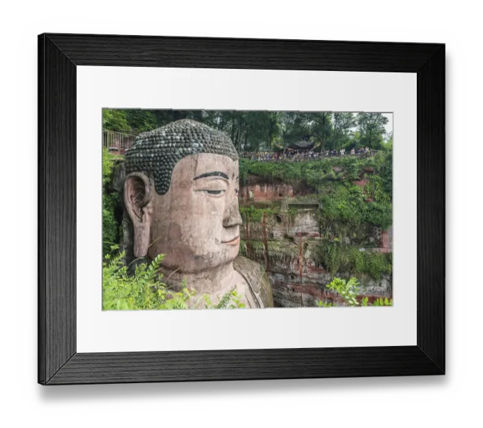 Framed Print : Leshan, China - July 2019