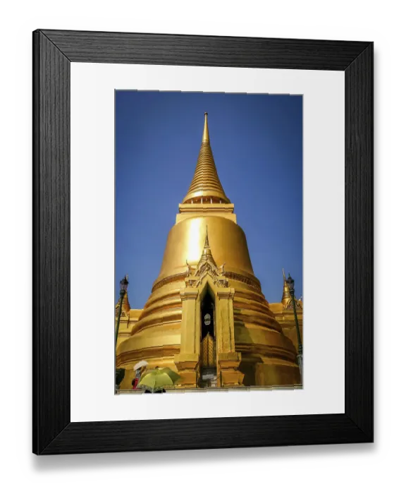 Framed Print : Golden Stupa in the Grand Palace complex in Bangkok