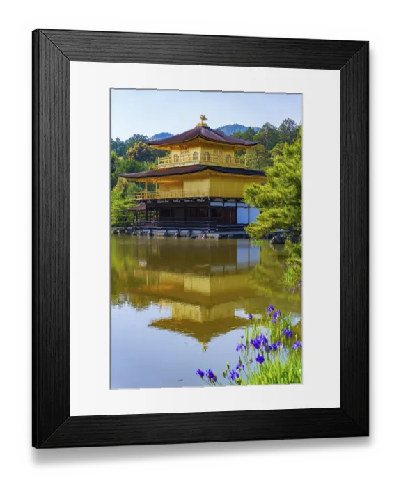 Framed Print : Kinkakuji, Temple of the Golden Pavilion