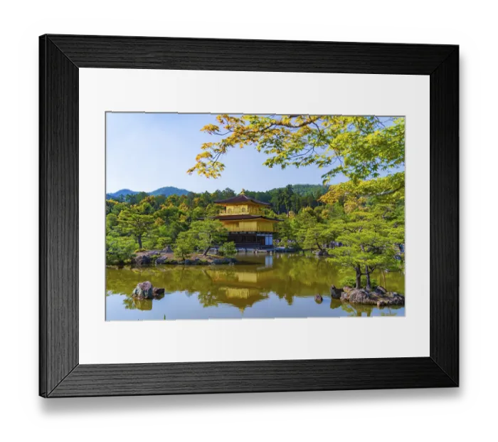 Framed Print : Kinkakuji, Temple of the Golden Pavilion