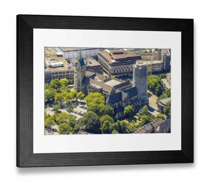 Framed Print : Aerial view of Duisburg City Hall Framed Print : Aerial view of Duisburg City Hall