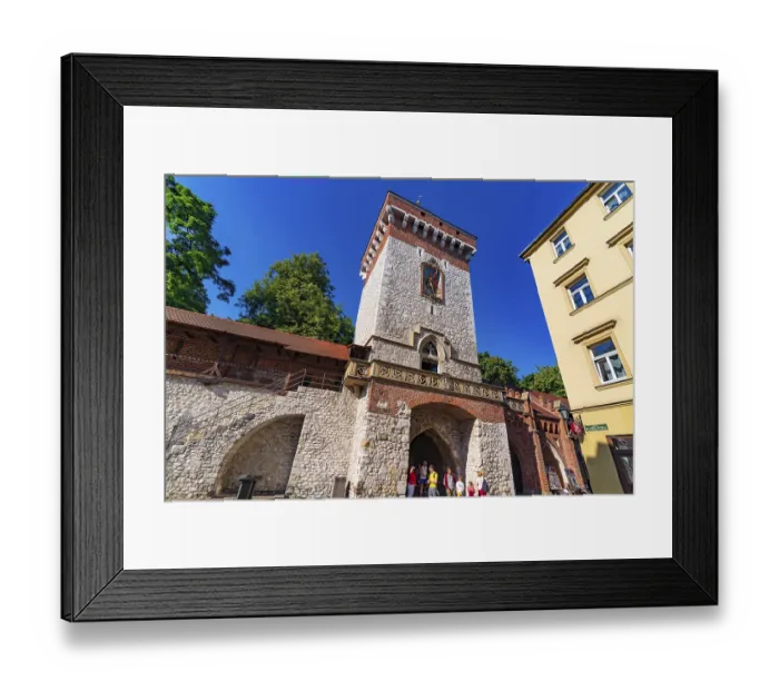 Framed Print : St. Florian's Gate at Old Town of Krakow in Poland St Framed Print : St. Florian's Gate at Old Town of Krakow in Poland St