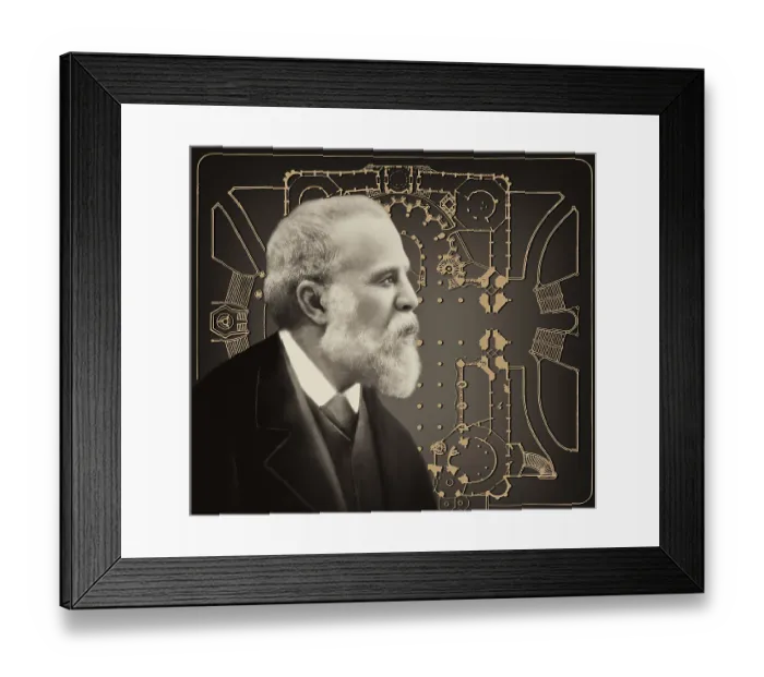 Framed Print : Portrait of Antoni Gaudi i Cornet Framed Print : Portrait of Antoni Gaudi i Cornet