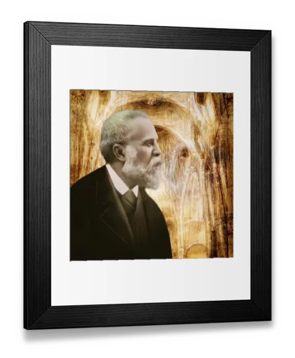 Framed Print : Architectural study of the Church of Colonia Guell Framed Print : Architectural study of the Church of Colonia Guell