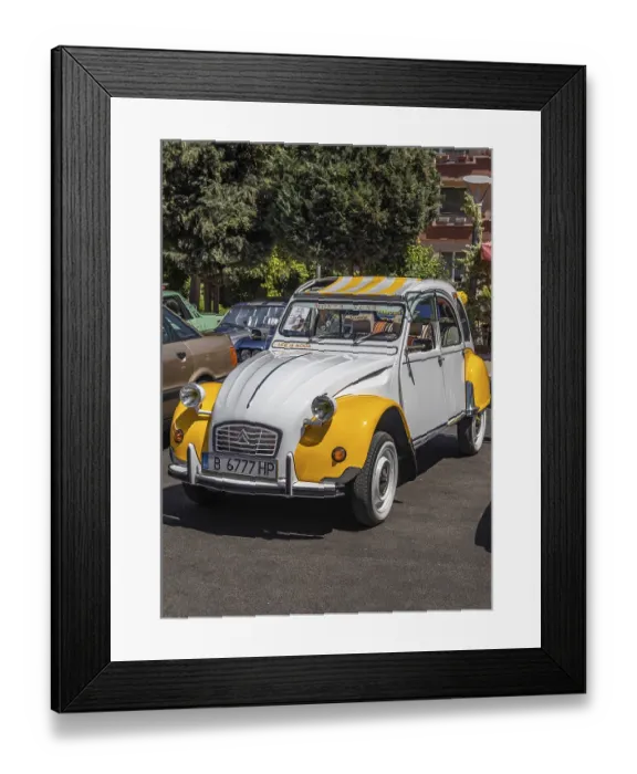 Framed Print : Citroen 2cv6 special 1971 on Classic cars event in Pomorie Framed Print : Citroen 2cv6 special 1971 on Classic cars event in Pomorie