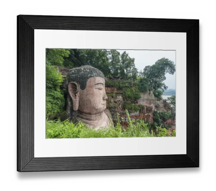 Framed Print : Leshan, China - July 2019