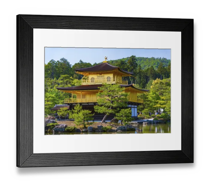 Framed Print : Kinkakuji, Temple of the Golden Pavilion