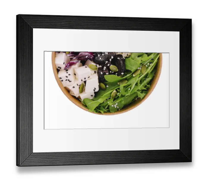 Framed Print : Food, Healthy buddha bowl with quinoa