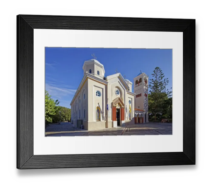 Framed Print : Portal, Basilica of Agia Paraskevi