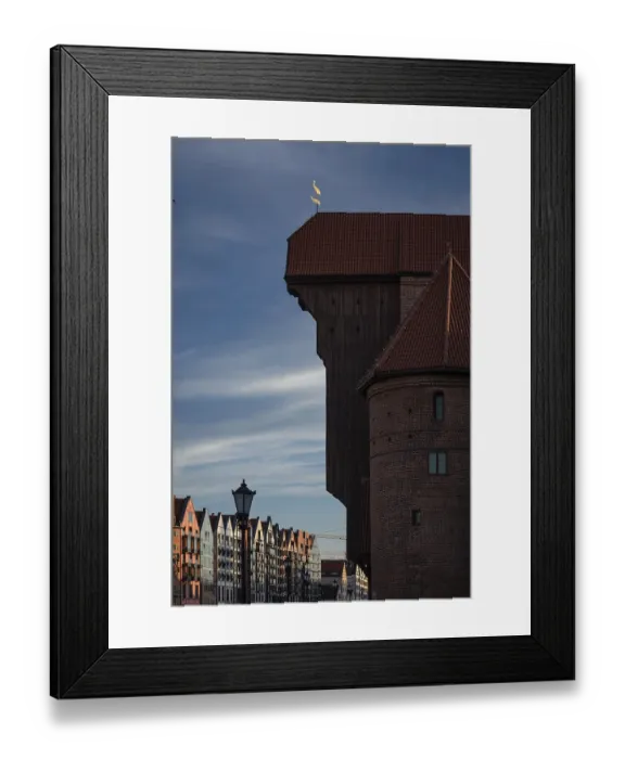Framed Print : The old port crane, the historic gate to the port of Gdansk Framed Print : The old port crane, the historic gate to the port of Gdansk