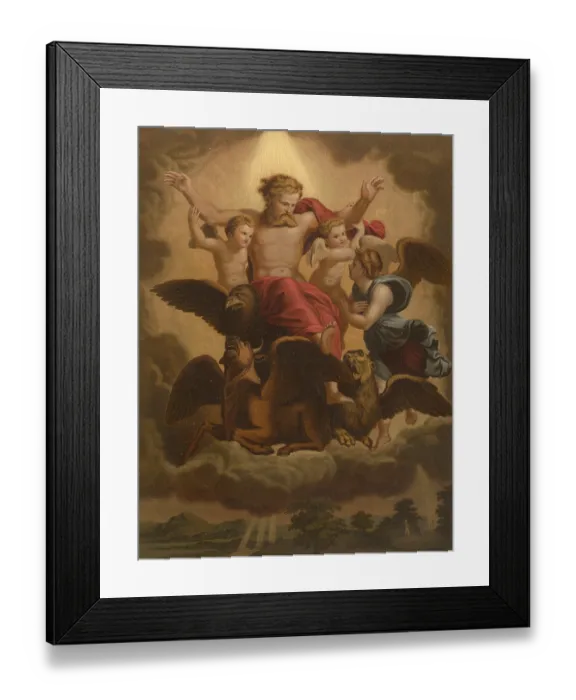 Framed Print : Biblical scene, Bible, Ezekiel's vision Framed Print : Biblical scene, Bible, Ezekiel's vision