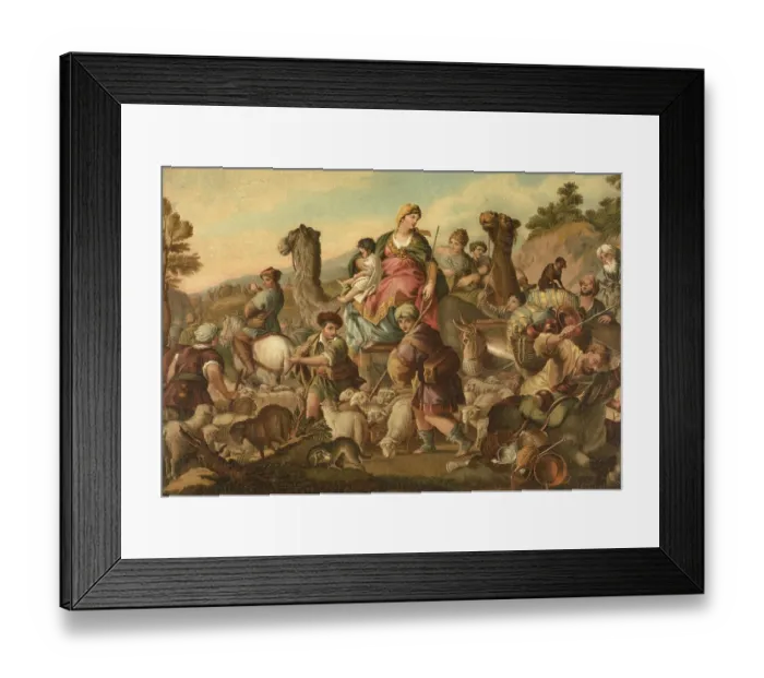 Framed Print : Biblical scene, Bible, Jacob's Flight