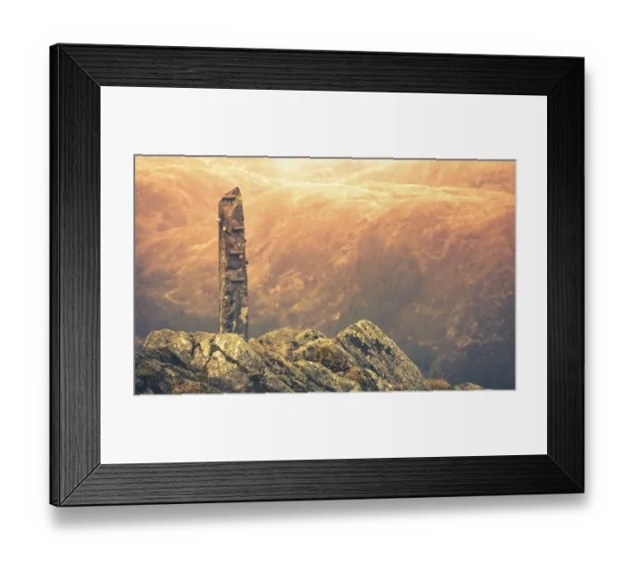 Framed Print : Stone memorial on the summit of Mount Ulriken Framed Print : Stone memorial on the summit of Mount Ulriken