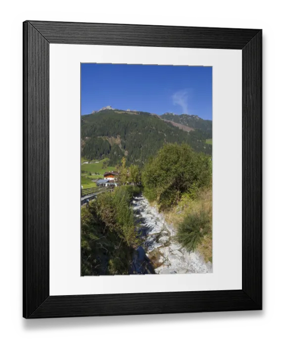 Framed Print : Neder with houses and Pinnisbach