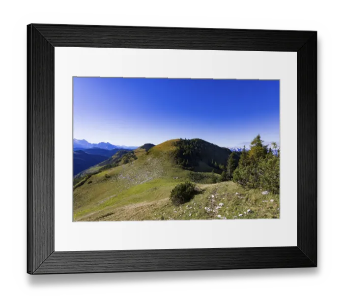 Framed Print : View from Rossfeld to GroBer Radl