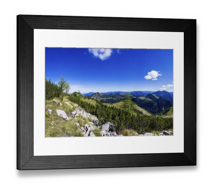 Framed Print : View from Egelseehorndl into the Osterhorn Group