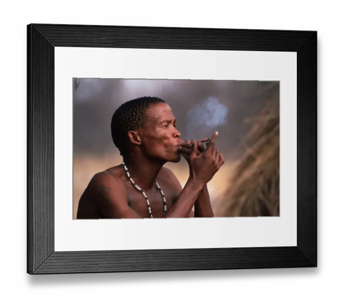 Framed Print : Tuxedo Bushman, San, Bushmen, Bushmen