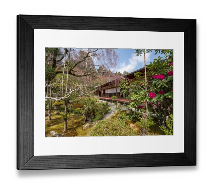 Framed Print : Japanese garden, Ryoan-ji temple