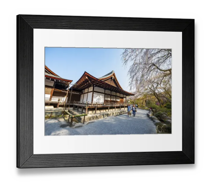 Framed Print : Tenryu-ji Temple Buildings, Zen Buddhist Temple Complex