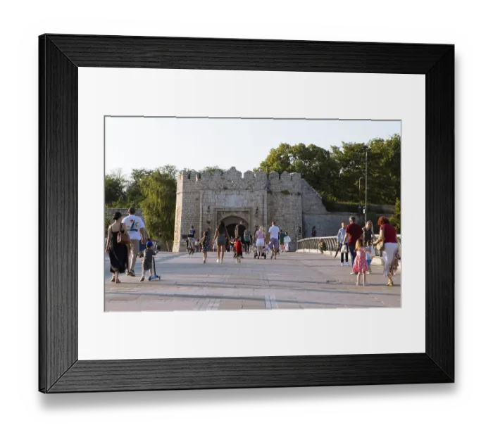 Framed Print : Stambol Gate of the fortress, Old Town