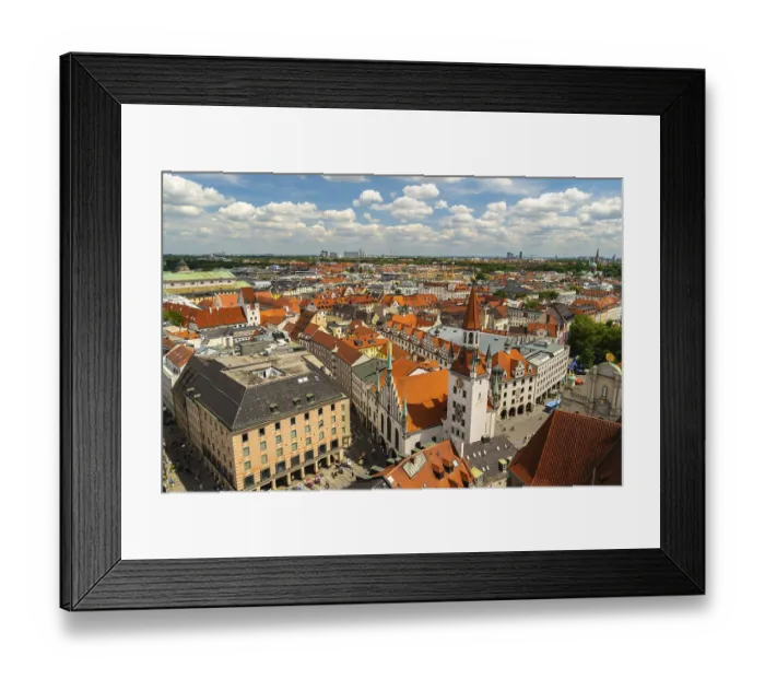 Framed Print : Old Town Hall on Sunny Summer Day
