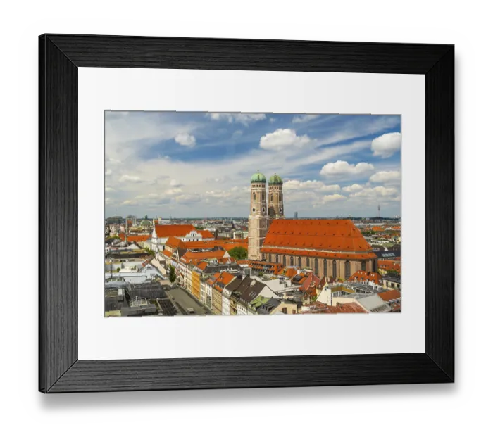 Framed Print : Frauenkirche Church on Sunny Summer Day