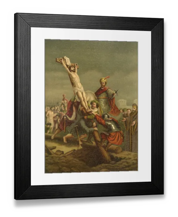 Framed Print : Biblical scene, Bible, Christ and the Crucifixion Framed Print : Biblical scene, Bible, Christ and the Crucifixion