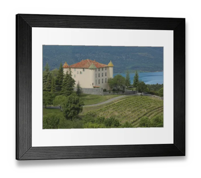 Framed Print : Renaissance castle with vineyards Framed Print : Renaissance castle with vineyards