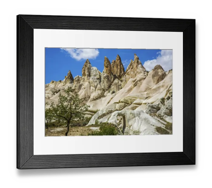 Framed Print : Bagildere Valley, fantastic tuff rock formations