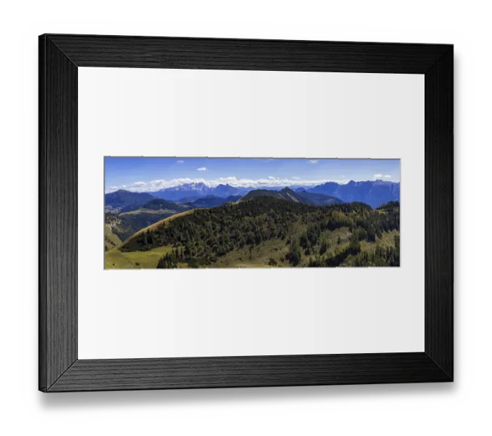 Framed Print : View from Hoher Zinken with GroBes Radl and Dachstein