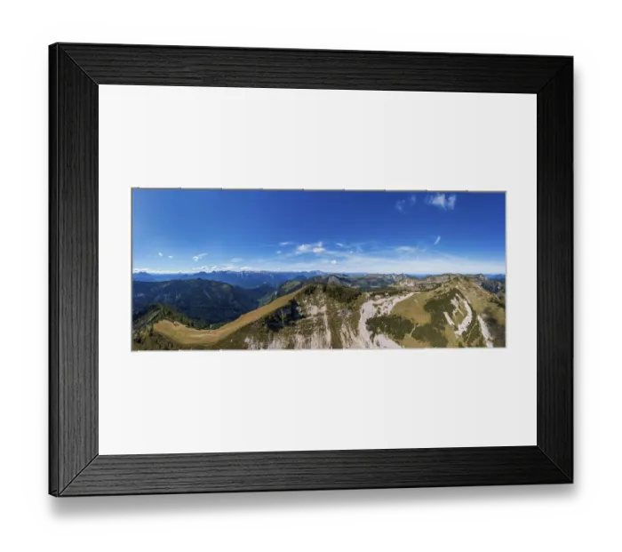 Framed Print : Drone shot, view of Egelseehorndl